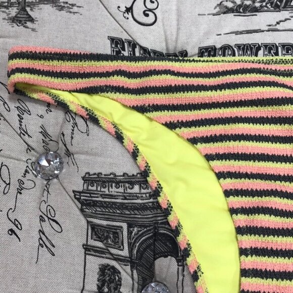 TOPSHOP Textured Striped Bikini Bottoms - Picture 5 of 8